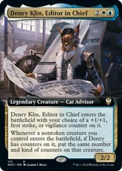 Denry Klin, Editor in Chief (Extended Art) card art