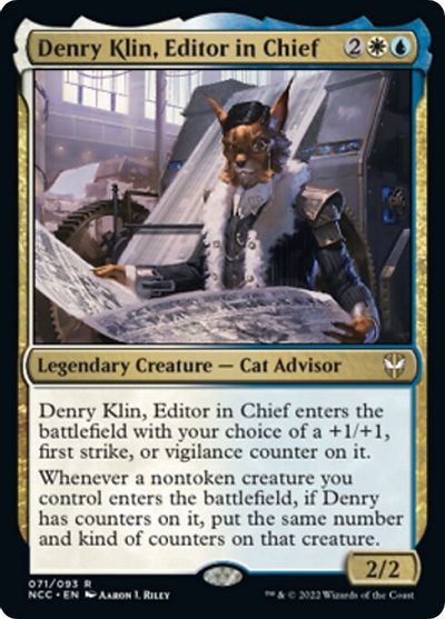 Denry Klin, Editor in Chief card art