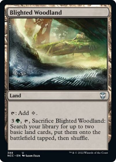 Blighted Woodland card art