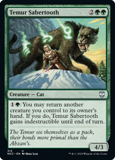 Temur Sabertooth card art