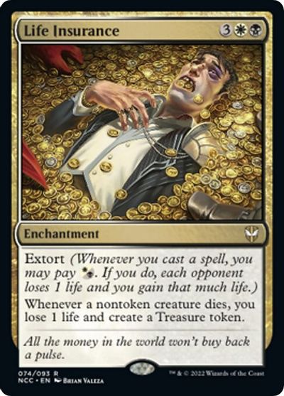 Life Insurance card art