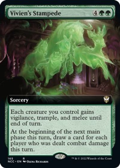 Vivien's Stampede (Extended Art) card art