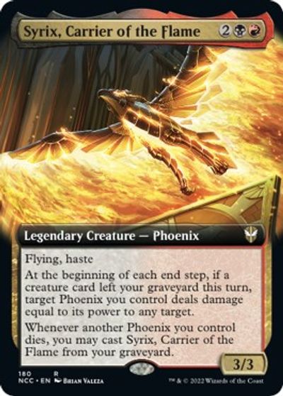 Syrix, Carrier of the Flame (Extended Art) card art