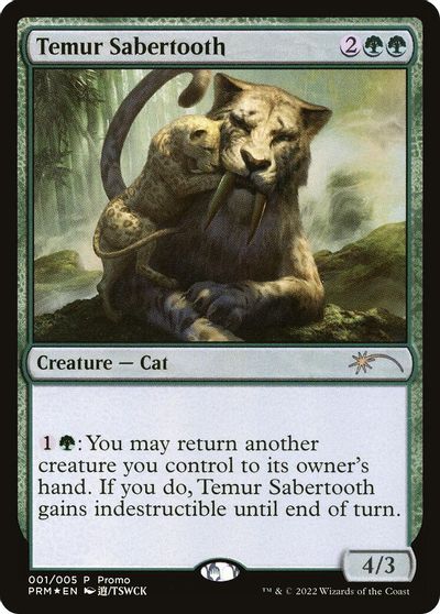 Temur Sabertooth card art