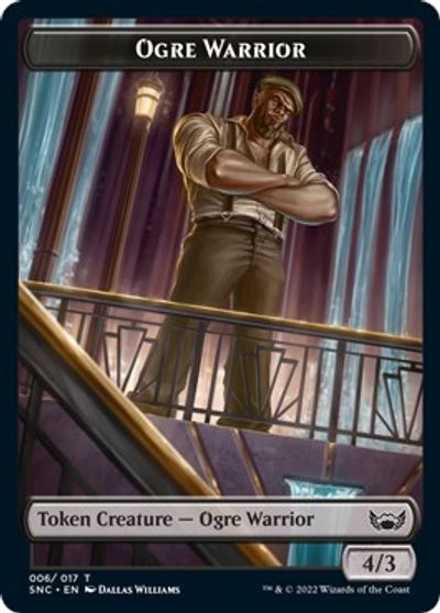 Ogre Warrior // Dog Double-Sided Token card art