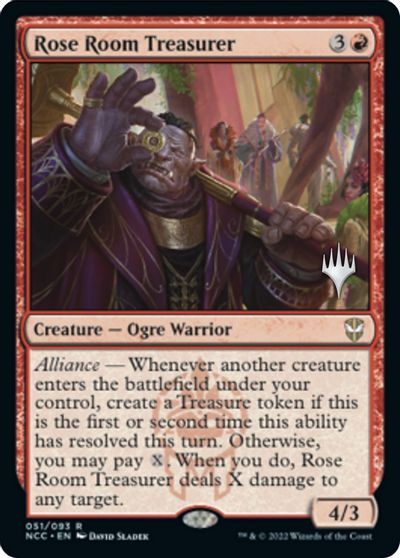 Rose Room Treasurer card art