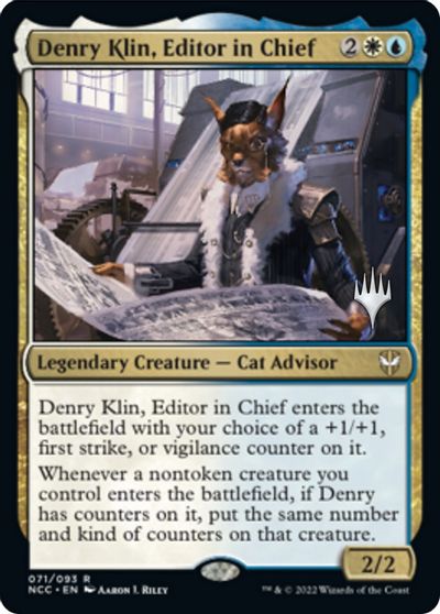 Denry Klin, Editor in Chief card art