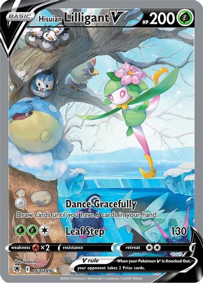 Hisuian Lilligant V (Alternate Full Art) card art