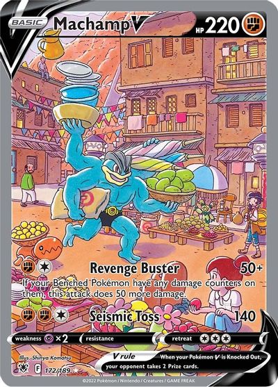 Machamp V (Alternate Full Art) card art