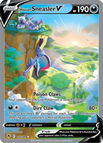Hisuian Sneasler V (Alternate Full Art) card art