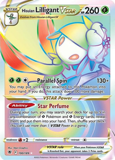 Hisuian Lilligant VSTAR (Secret) card art