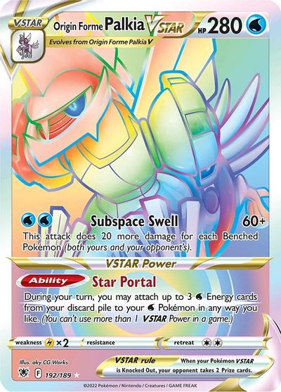 Origin Forme Palkia VSTAR (Secret) (192) card art