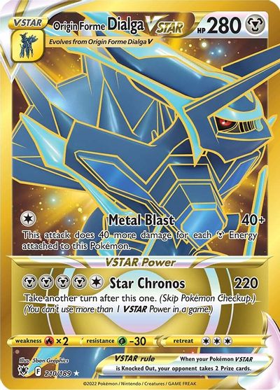 Origin Forme Dialga VSTAR - 210/189 (Secret) card art