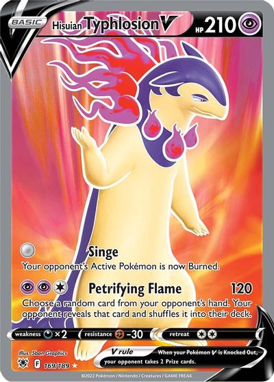 Hisuian Typhlosion V (Full Art) card art
