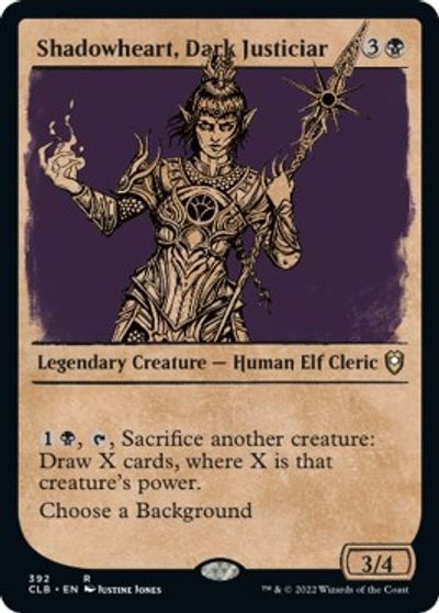 Shadowheart, Dark Justiciar (Showcase) card art