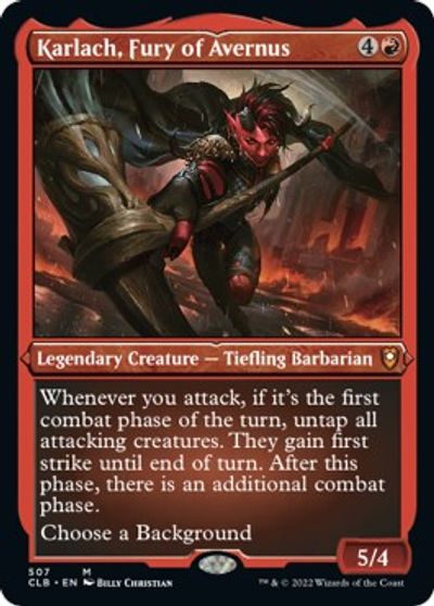 Karlach, Fury of Avernus (Foil Etched) card art