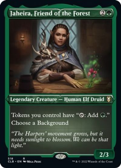 Jaheira, Friend of the Forest (Foil Etched) card art