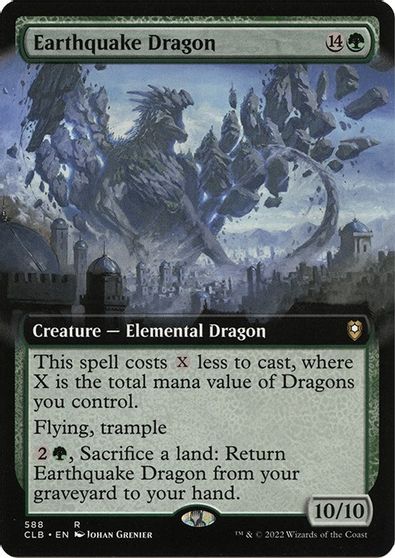 Earthquake Dragon (Extended Art) card art