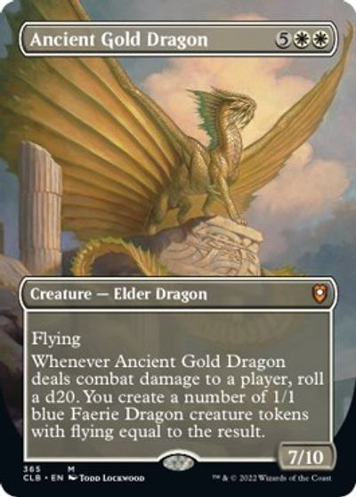 Ancient Gold Dragon (Borderless) card art