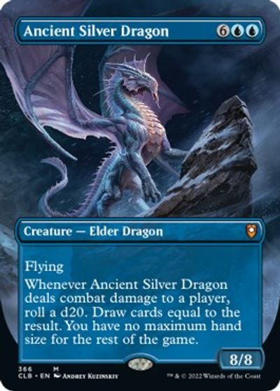 Ancient Silver Dragon (Borderless) card art