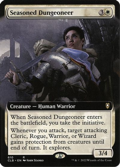 Seasoned Dungeoneer (Extended Art) card art