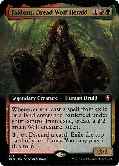 Faldorn, Dread Wolf Herald (Extended Art) card art