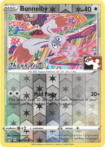 Bunnelby - 150/189 (Thank You Promo) card art