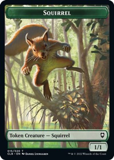 Squirrel Token card art