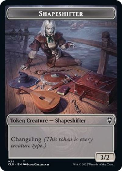 Shapeshifter (024) // Shapeshifter (028) Double-Sided Token card art