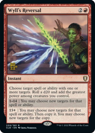 Wyll's Reversal card art