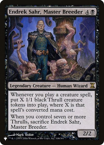 Endrek Sahr, Master Breeder card art