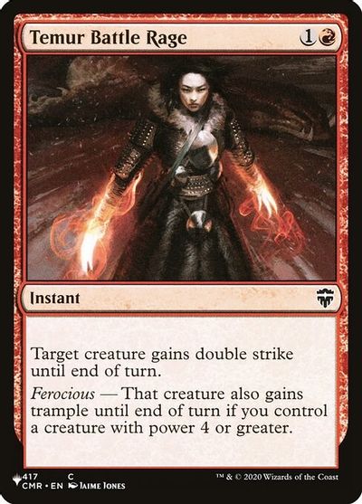Temur Battle Rage (CMR) card art