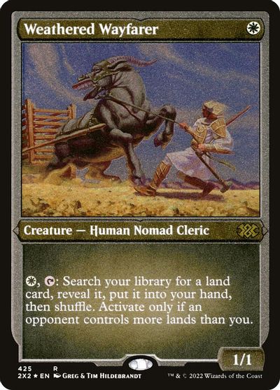 Weathered Wayfarer (Foil Etched) card art