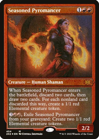 Seasoned Pyromancer (Foil Etched) card art