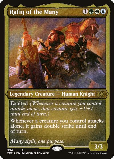 Rafiq of the Many (Foil Etched) card art