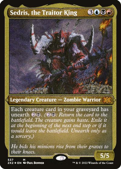 Sedris, the Traitor King (Foil Etched) card art