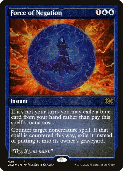 Force of Negation (Foil Etched) card art