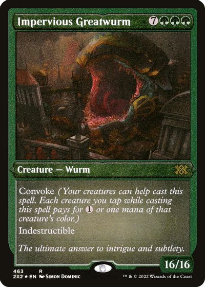 Impervious Greatwurm (Foil Etched) card art
