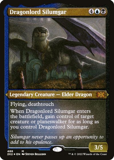 Dragonlord Silumgar (Foil Etched) card art