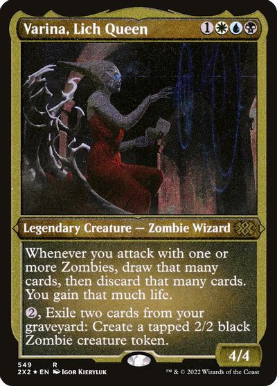 Varina, Lich Queen (Foil Etched) card art