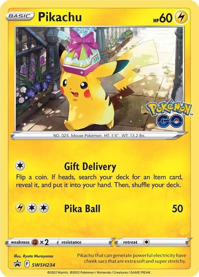 Pikachu - SWSH234 card art