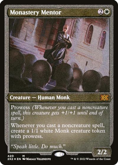Monastery Mentor (Foil Etched) card art
