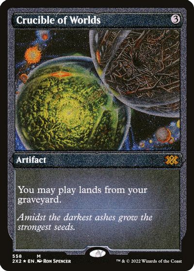 Crucible of Worlds (Foil Etched) card art