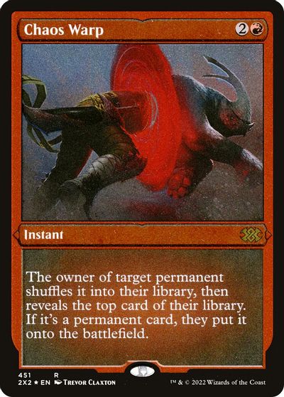 Chaos Warp (Foil Etched) card art