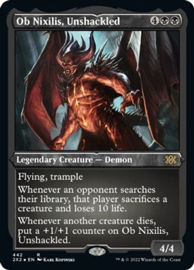 Ob Nixilis, Unshackled (Foil Etched) card art