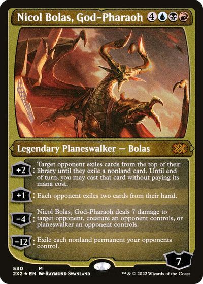 Nicol Bolas, God-Pharaoh (Foil Etched) card art