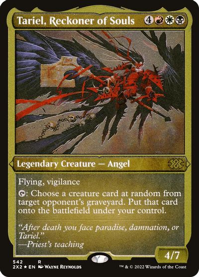 Tariel, Reckoner of Souls (Foil Etched) card art