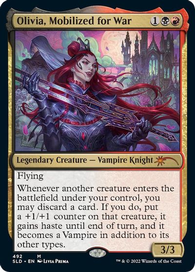 Olivia, Mobilized for War card art