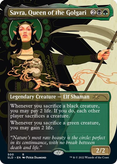 Savra, Queen of the Golgari card art