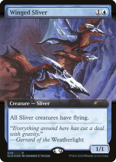 Winged Sliver (Extended Art) card art